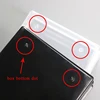 Rectangular Plastic Clear Storage Box Jewelry Container Case Photocard Holder Black/Transparent Bead Organizer Case 13.5*8.2*3cm 6