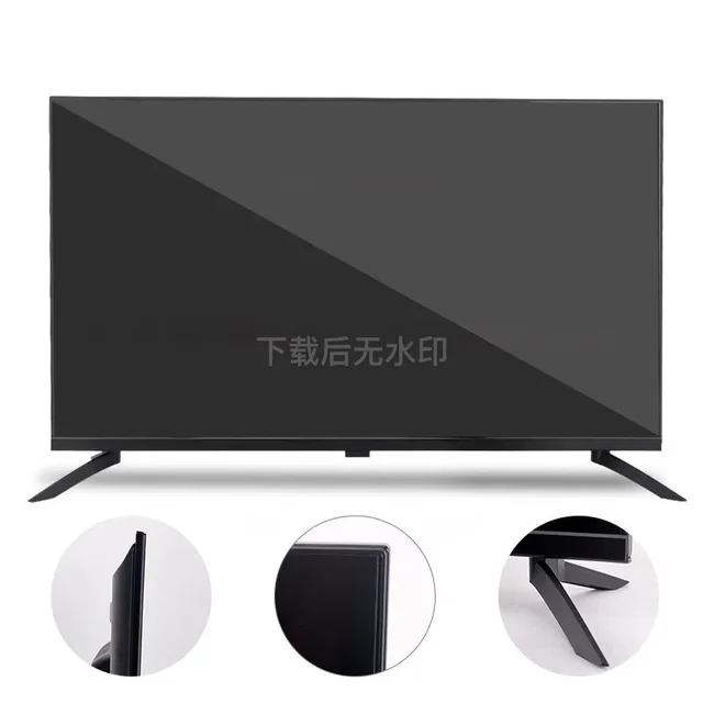 Téléviseur LED intelligent 32 43 50 55 65 75 85 pouces HD 2K 4K système Android écran plat pour usage domestique 1