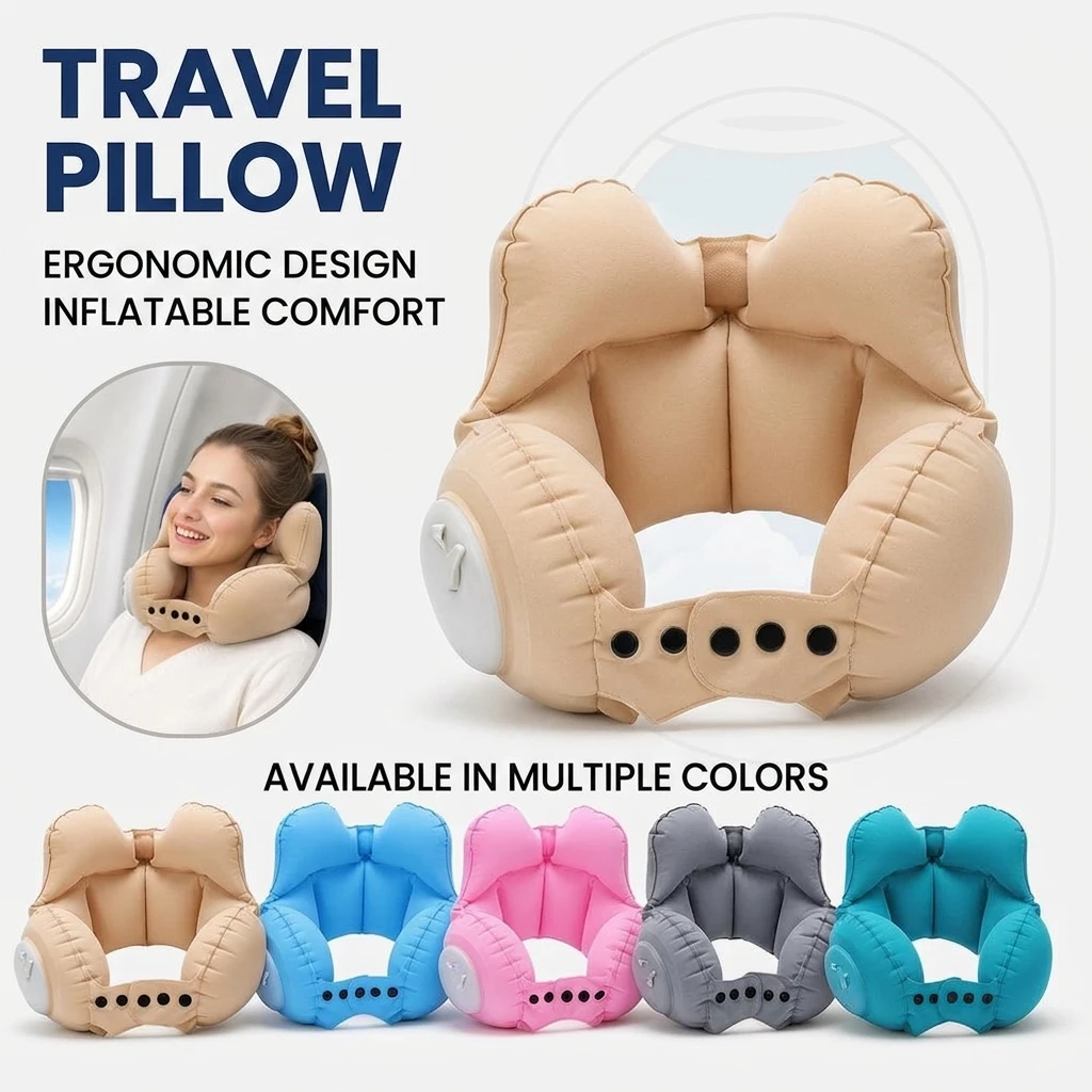 Ergonomic Travel Neck Pillow - Ultimate Comfort for Long Journeys