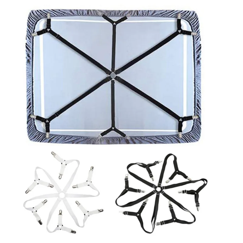 12ClipsElasticBedSheetClipsSheetFastenersforSlipResistant