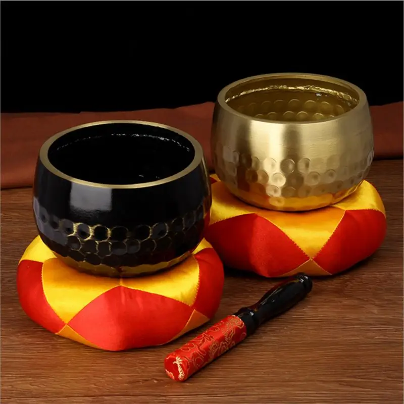 

Tibetan Buddhism Singing Bowl Hand Hammered Yoga Meditation Gift