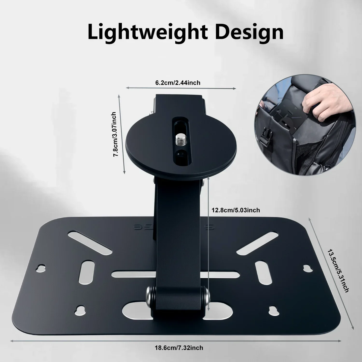 حامل جهاز عرض الجدول قابل للطي سطح المكتب جبل السق...
