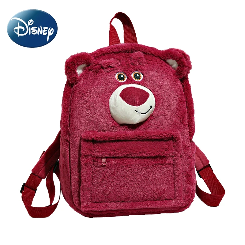 

Disney Lotso Student School Bag for Girl Cute School Backpack Kawaii Bookbag Portable Casual Toddler Mini Backpack Free Shipping