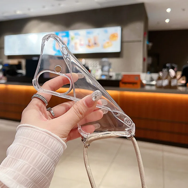 For iPhone 16 15 17 14 ProMax Crossbody Necklace Cord Lanyards