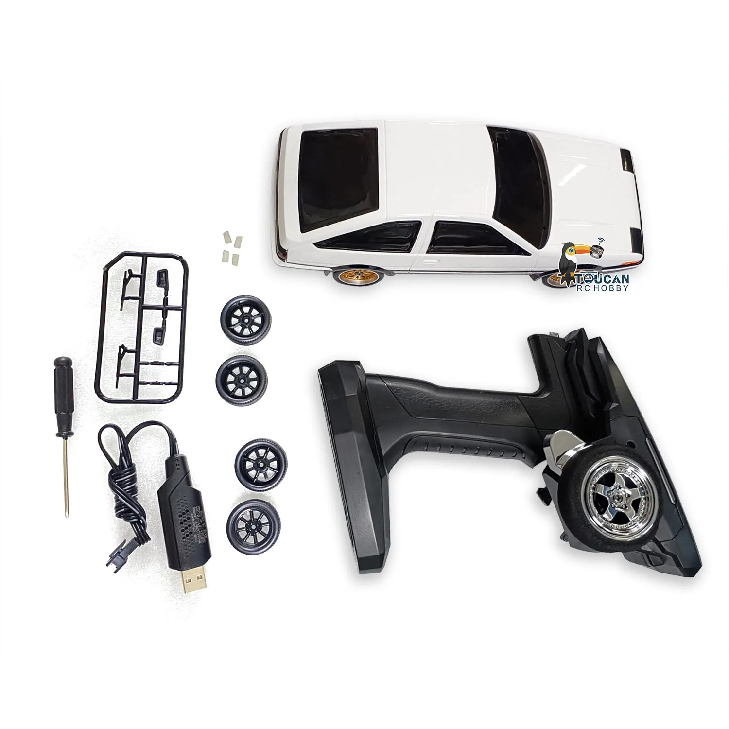 RTR 1/18 LDRC RC Drift Car LD1801 RWD AE86 Racing Vehicles Flip Light Gyroscope Ready to go Toy Gifts for Boys 4