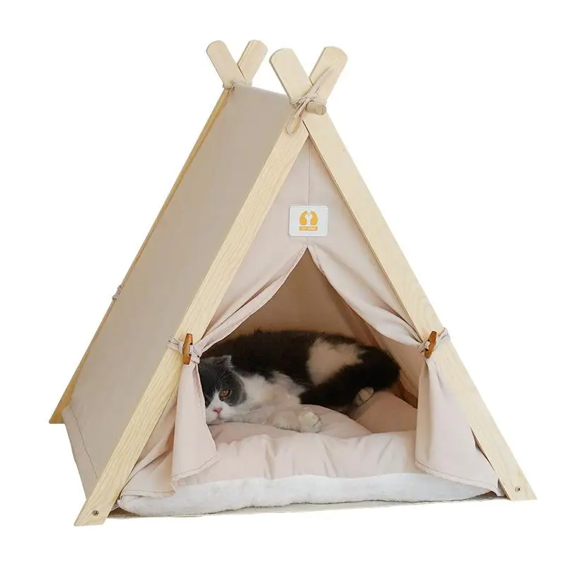 

Pet Tent Nest Canopy Design Japanese and Korean Style Cabin Cat Litter Luxury Models for Dogs and Cats Dog Accessories Pets