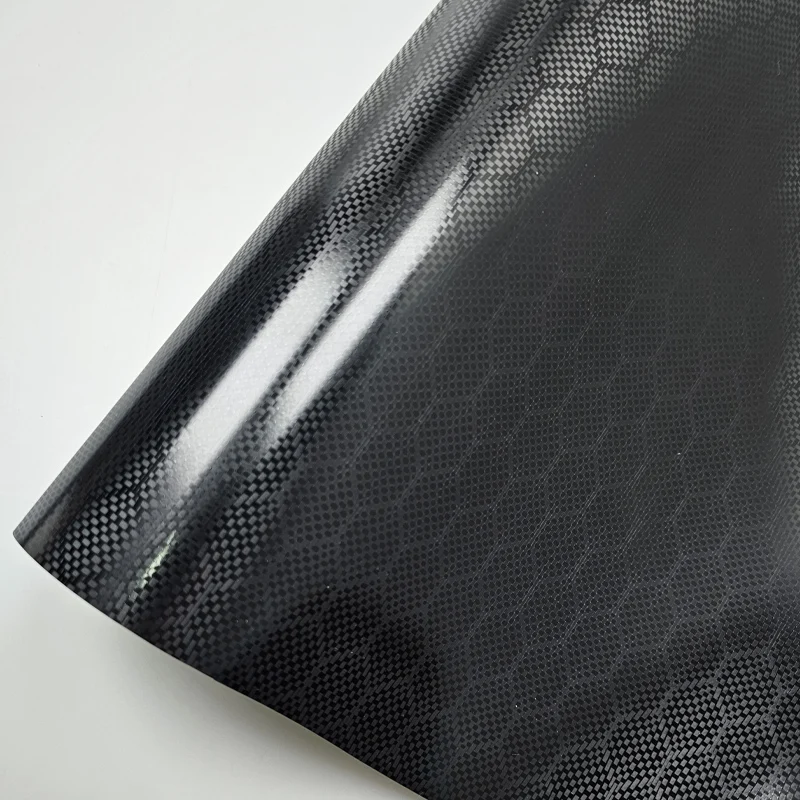 Cosmic Hex Black Carbon Fiber Vinyl Wrap for Vehicle Interior & Exterior