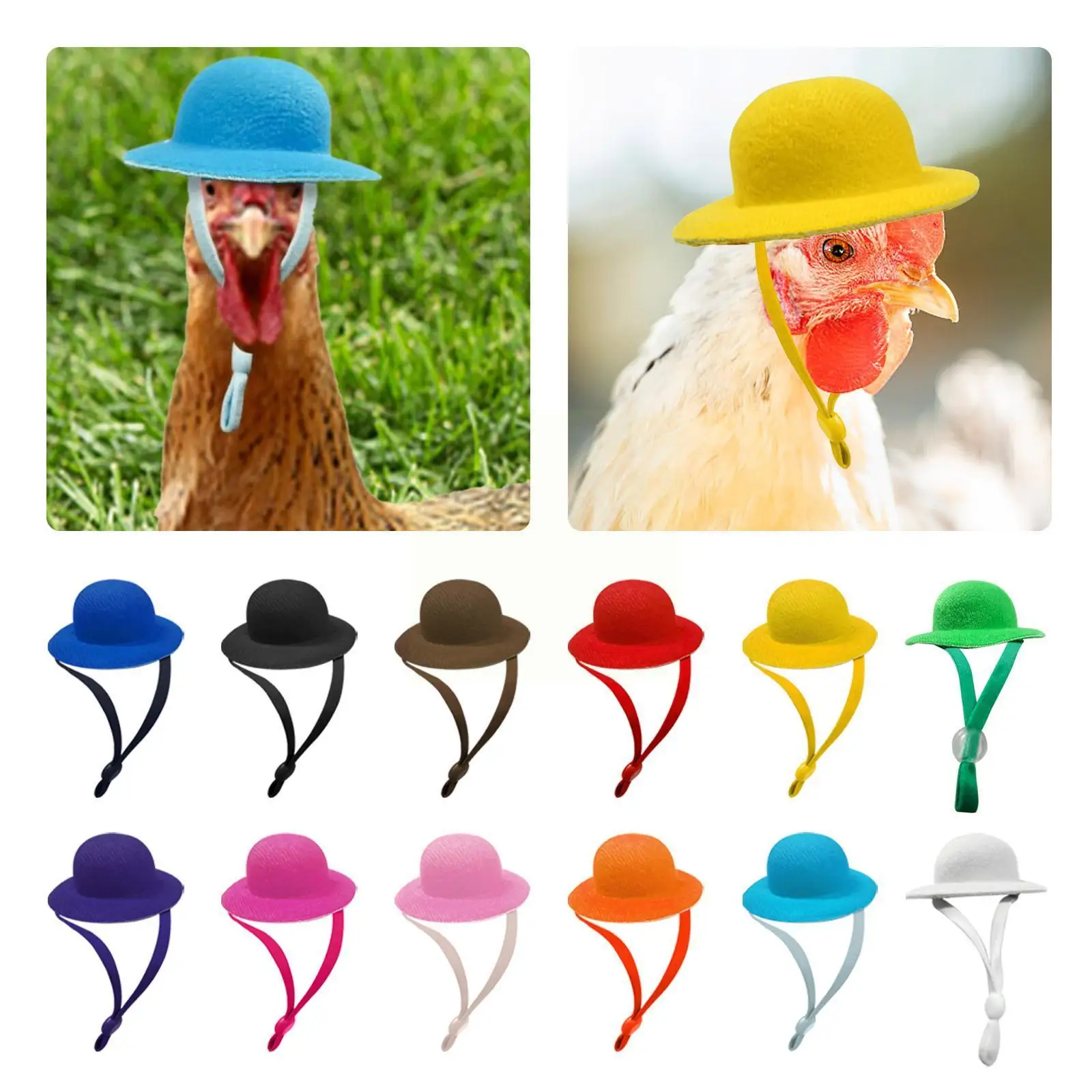 ChickenHatForHensTinyPetsFunnyChickenAccessoriesHenTopHat