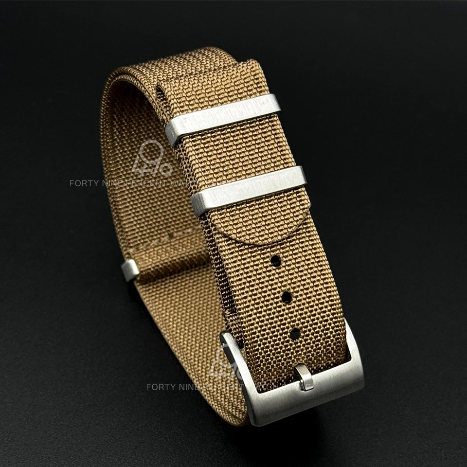 Premium Woven Nylon Fabric Watchband - Versatile One-Piece Design (Multiple Sizes Available)