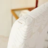 1PC Leaves Jacquard Chair Cover Stretch Dining Chair Slipcover Solid Color Anti-slip Seat Cover for Living Room Hotel Banquet 3