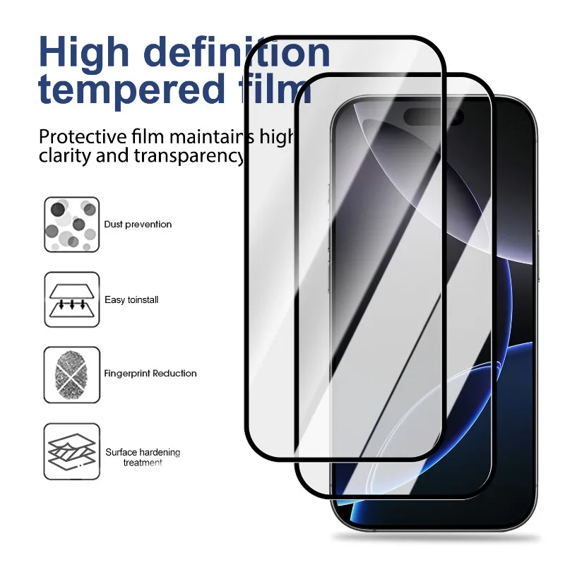 Premium 6-in-1 Front and Back Tempered Glass Set with HD Camera Lens Protection - Anti-Scratch Screen Guard