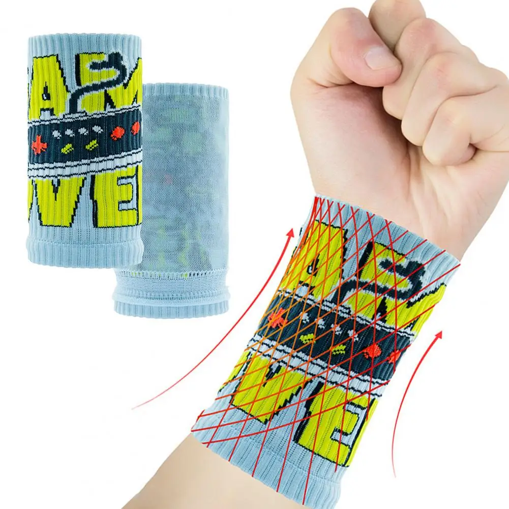 Wrist Guards 1 Pair Cartoon Printed for Tennis Basketball Training