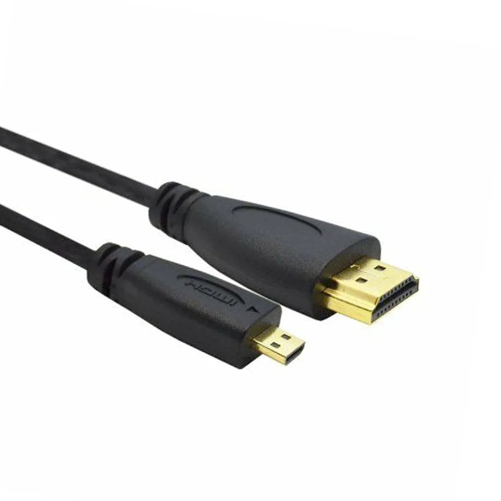 Tanie Micro HDMI do HDMI kabel pozłacane