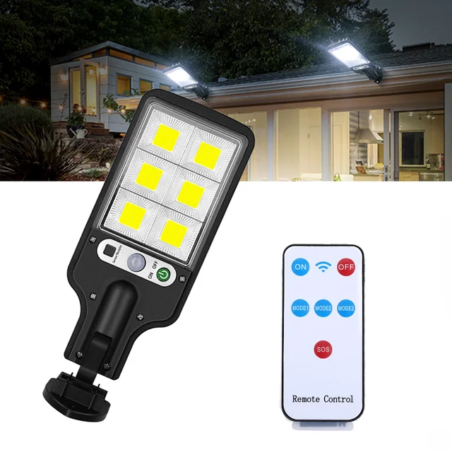 luz solares exterior luces solares para exterior Farolas solares 616B para  exteriores, lámpara Solar con 3 modos de luz, Sensor de movimiento,  iluminación de pared para jardín, Patio, camino - AliExpress