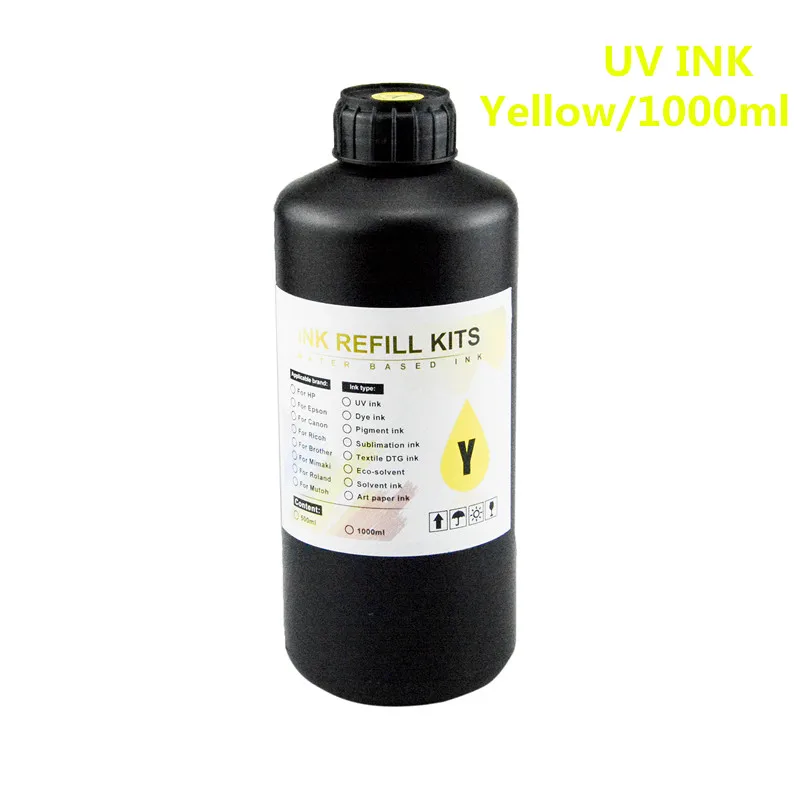 1000ML UV Hard Ink for Epson XP600 TX800 XP-600 L800 L805 L1800 R290 R300 1390 1400 1410 1430 DX5 DX7 DX10 Printer