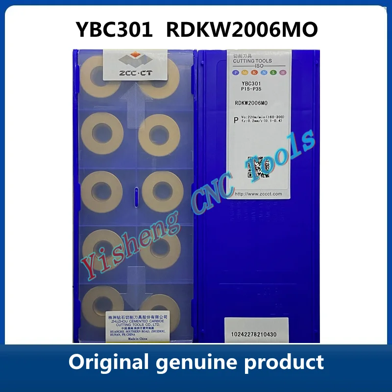 

Оригинальный ZCC CT YBC302 RDKW2006MO YBC301, режущие инструменты с ЧПУ, карбидные вставки