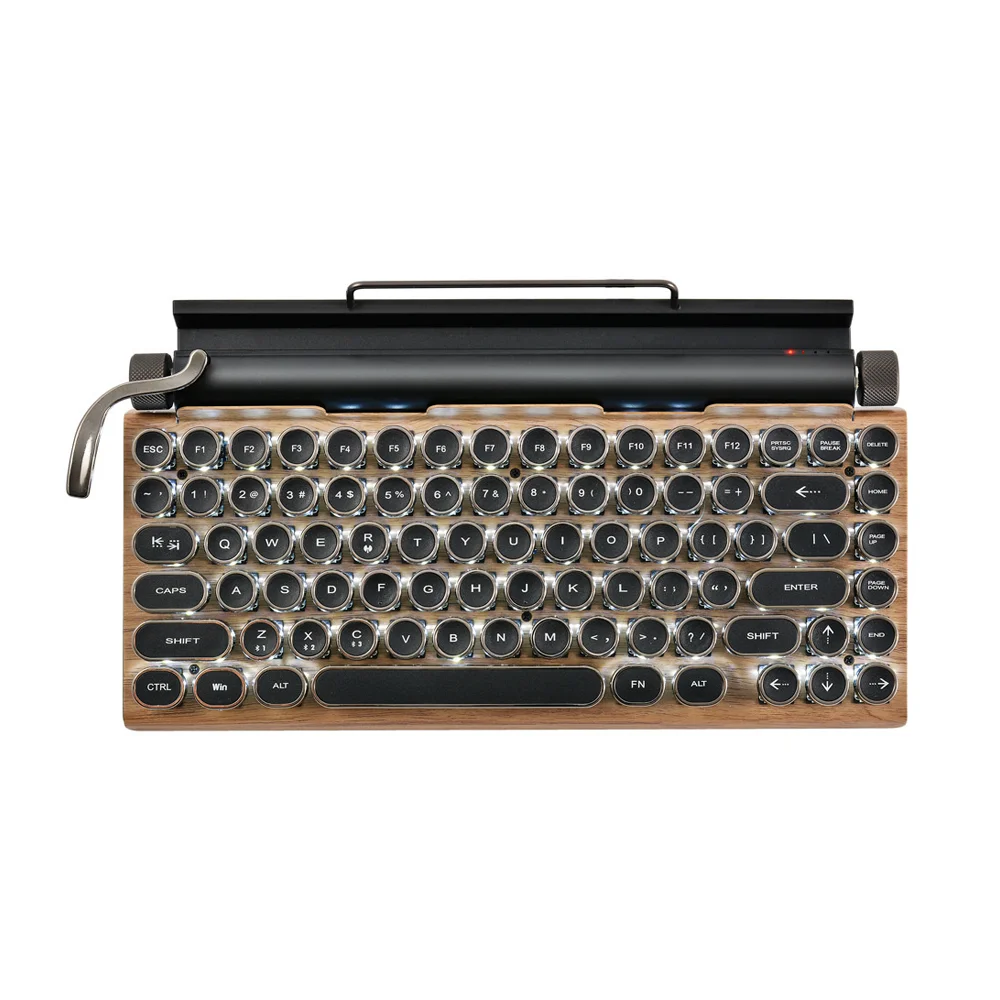 83 Keys Dual Mode Mechanical Keyboard Old fashioned Typewriter Keypad