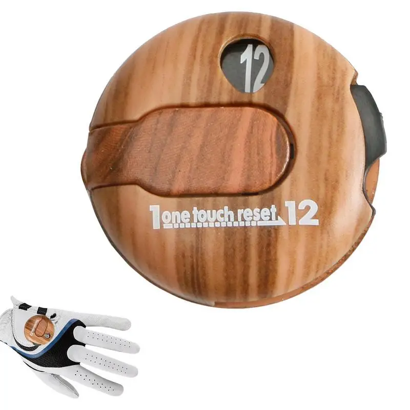 

Golf Stroke Counter Mini Portable Easy Reset Up To 12 Strokes Golf Score Counter Professional Golf Accessories For Golfer Gift