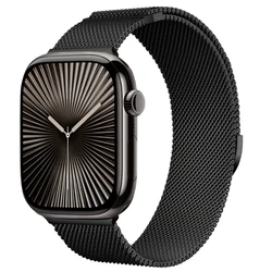 Premium Magnetic Metal Strap - Elegant Wristband for 38mm-40mm-41mm (Black)
