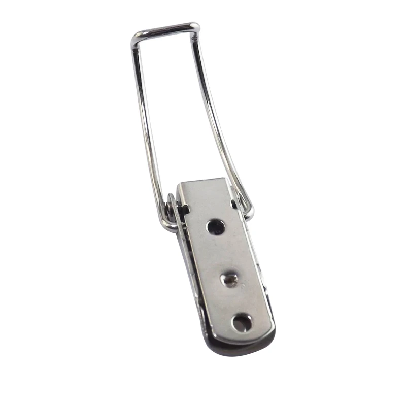 Spring Toggle Latch Car Cabinet Boxes Spring Loaded Latch Catch Stainless Steel Hasp Toolbox Buckle 115A-B