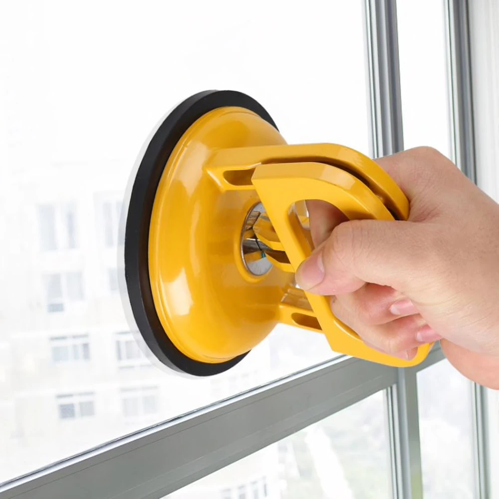 Single Aluminum Alloy Rubber Round Glass Suction Cup