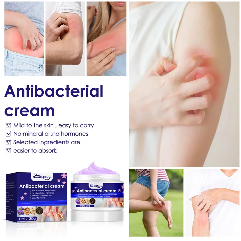 Psoriasis Antibacterial Cream Dermatitis Eczematoid Ointment Anti-Itch Chinese Herb Medical Health Skin Care skin care ointment antibacterial anti fungal cream