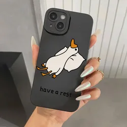 Cartoon Duck Pattern Soft Phone Case - Redmi Note 11 (11S) (1)