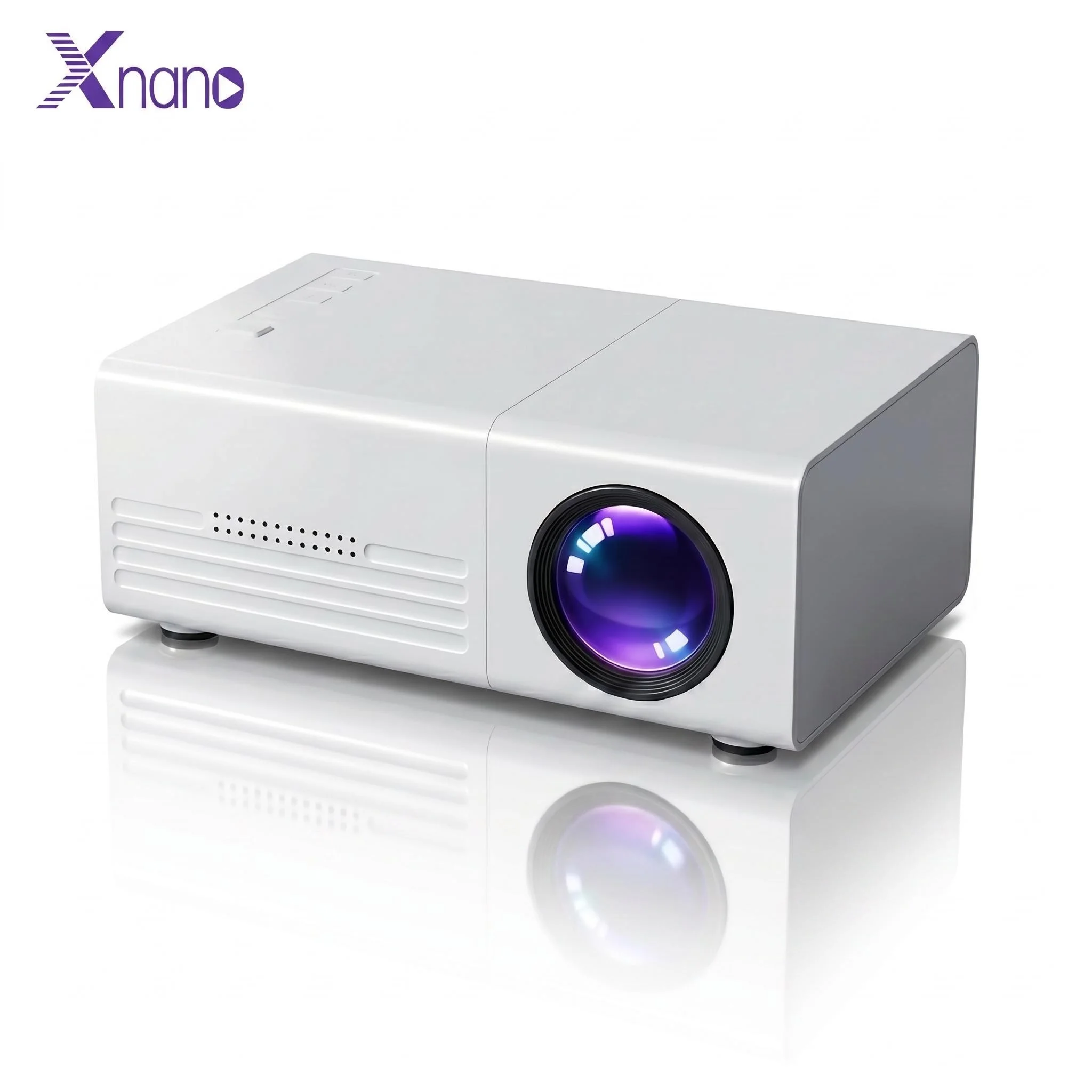 Xnano Q1 미니 프로젝터 1080P 휴대용 LED 비디오 프로젝터 스크린 미..