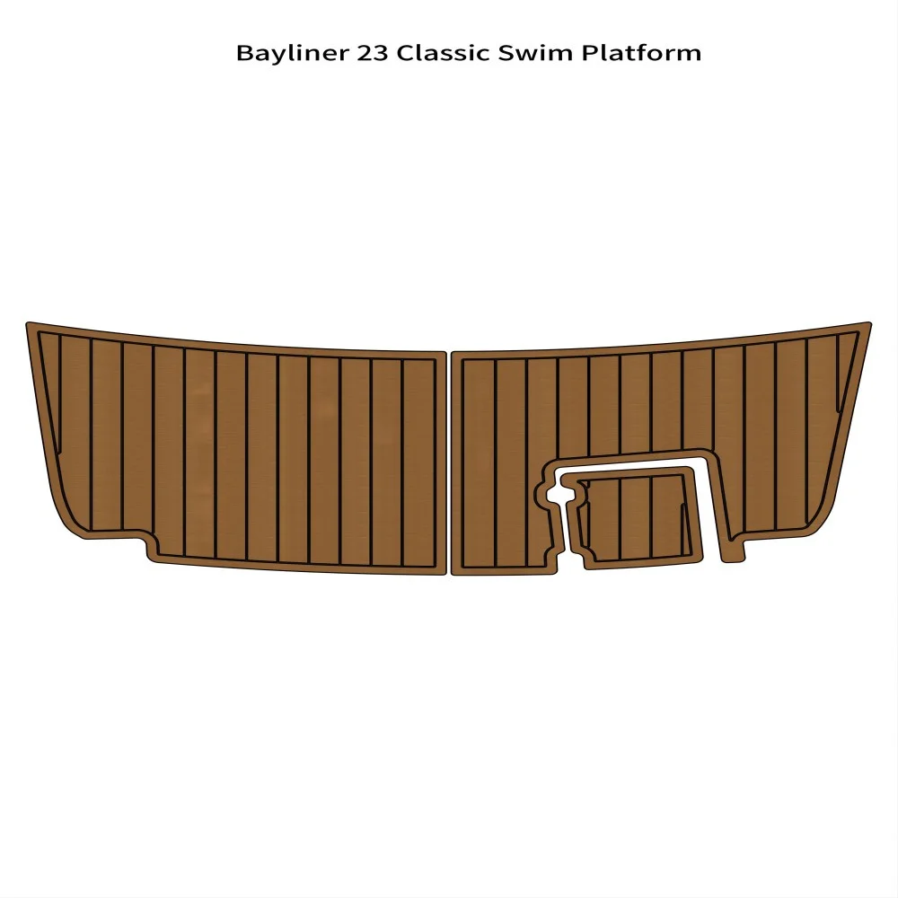 Bayliner 23 Classic Swim Platform Step Pad Boat Eva Foam Teak Deck Floor Pad Mat
