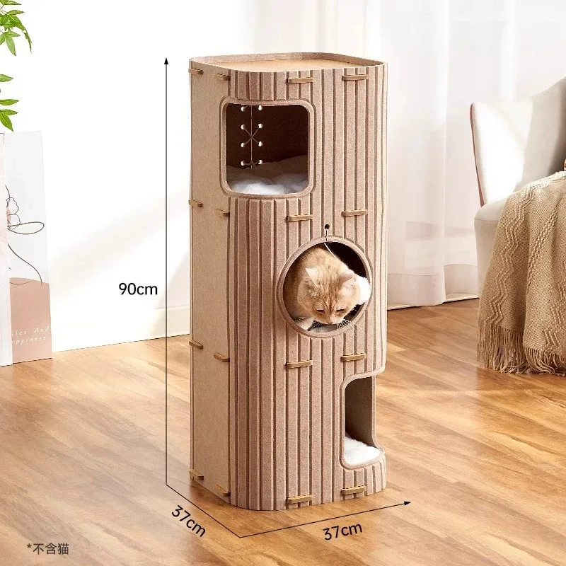 Multi-layer Cat Nest Cat Climbing Frame Integrated Closed Security Cat Sleeping Nest Scratch-resistant Wear-resistant Multi-cat