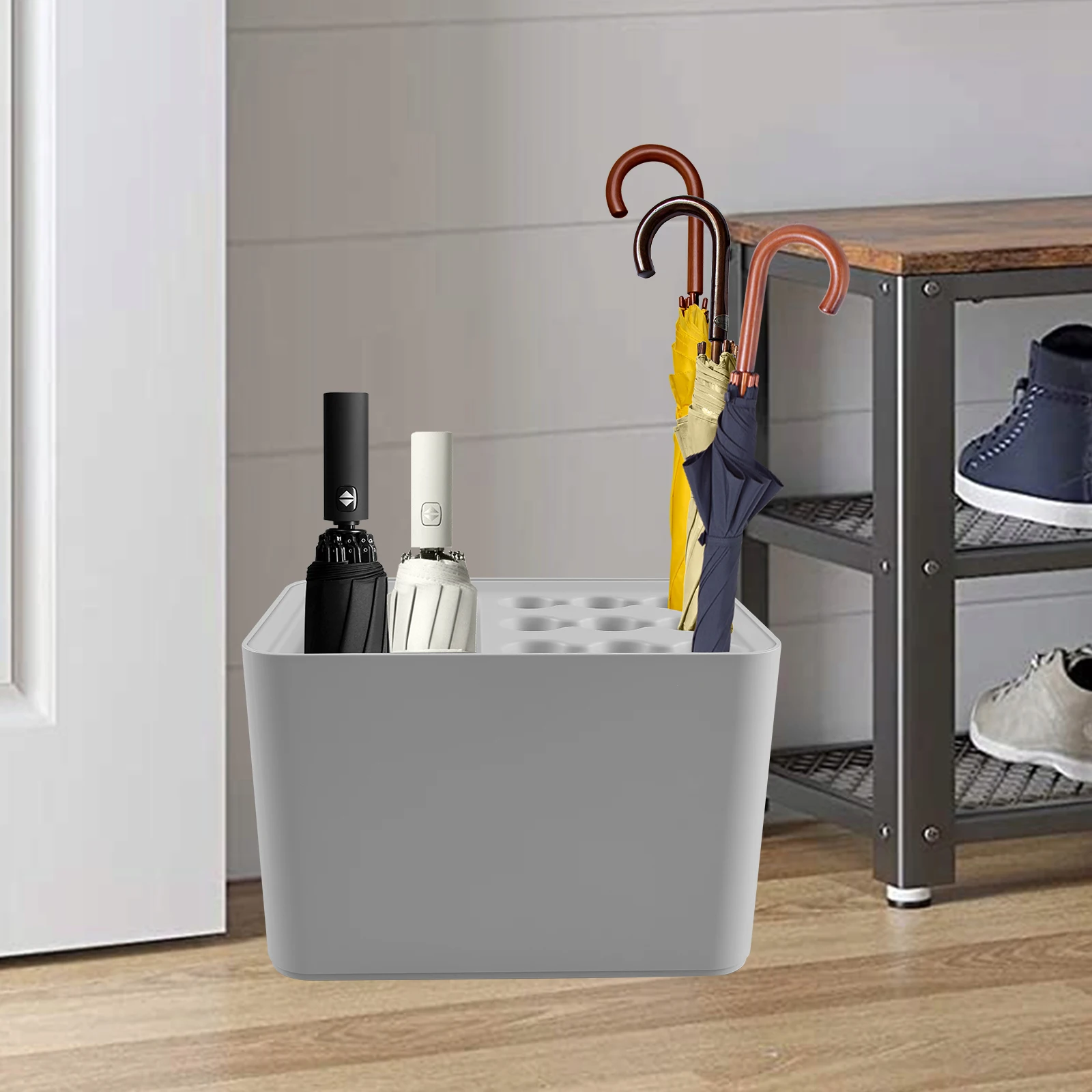 

Indoor Umbrella Holder 15 Slots Umbrella Stand Rack Non-Slip Bottom Umbrella Holder Rack Large Capacity Entryway Umbrella Stand