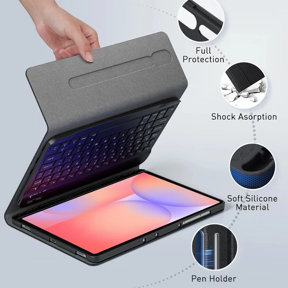 Bluetooth Keyboard Cover Case