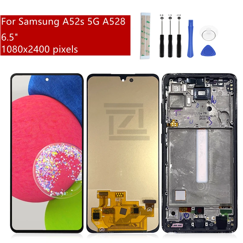 

ЖК-дисплей для Samsung Galaxy A528 с сенсорным экраном и дигитайзером в сборе с рамкой для Samsung A52s 5g дисплей запасные части