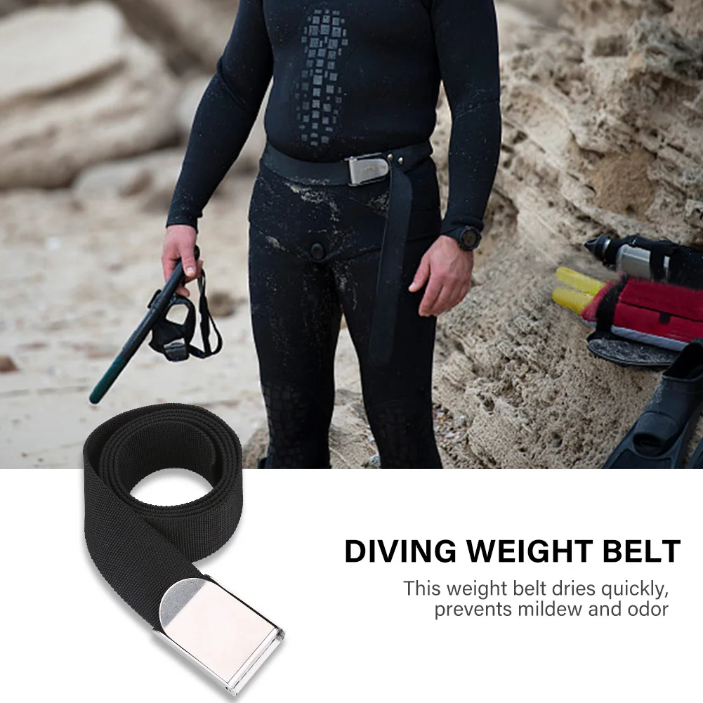 1Pc 1.5M Webbing Scuba Diving Weight Belt Buckle Backplate Harness for Spearfishing Freediving Wreck Diving Swimming Supplies 2