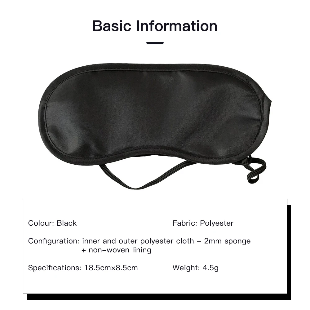 Sleeping Eye Mask Portable Travel Rest Sleeping Aid Blindfold Blockout Light Eye Patch