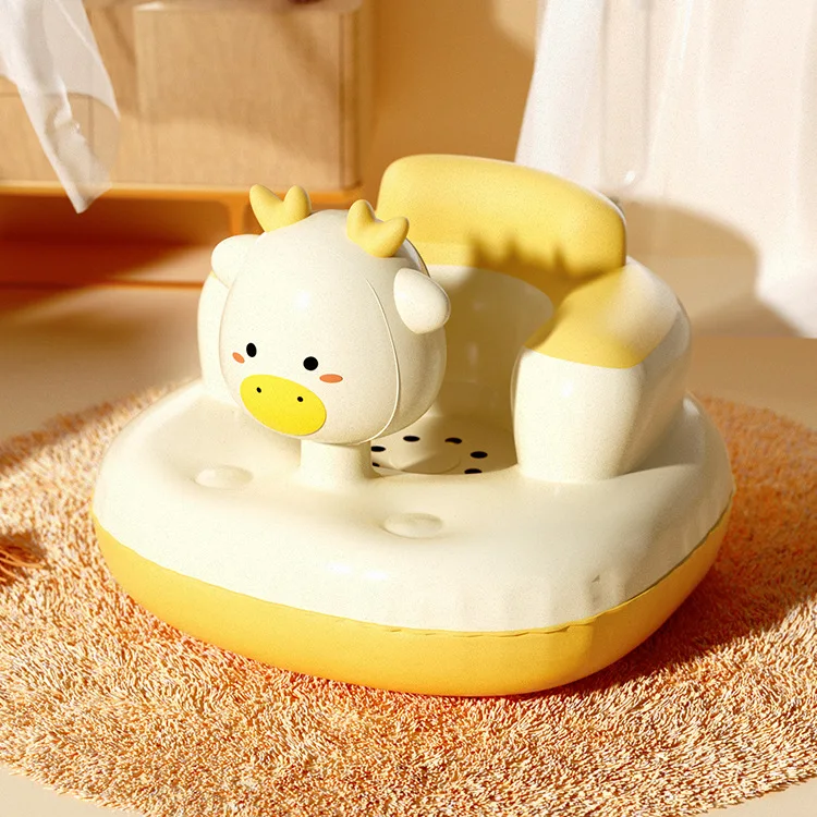 ChildrensInflatableSeatsBabyLearningSeatsCartoonDeerAnimal