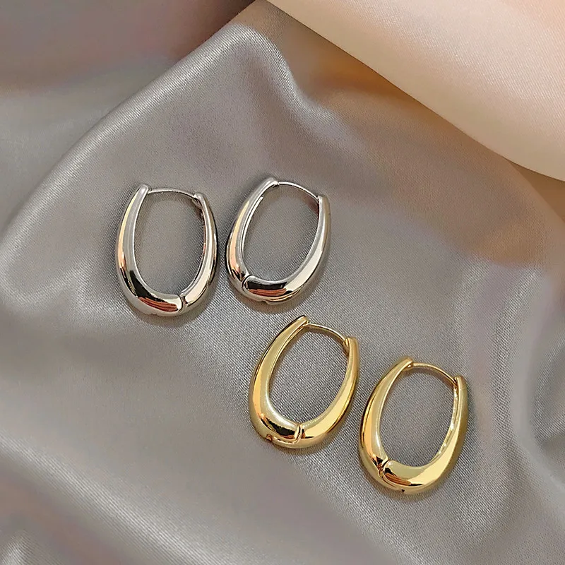 Boucles d'Oreilles Géométriques en Métal pour Femme, Accessoires de Bijoux Délicats, à la Mode en Europe et en Amérique, pour ix, 2023