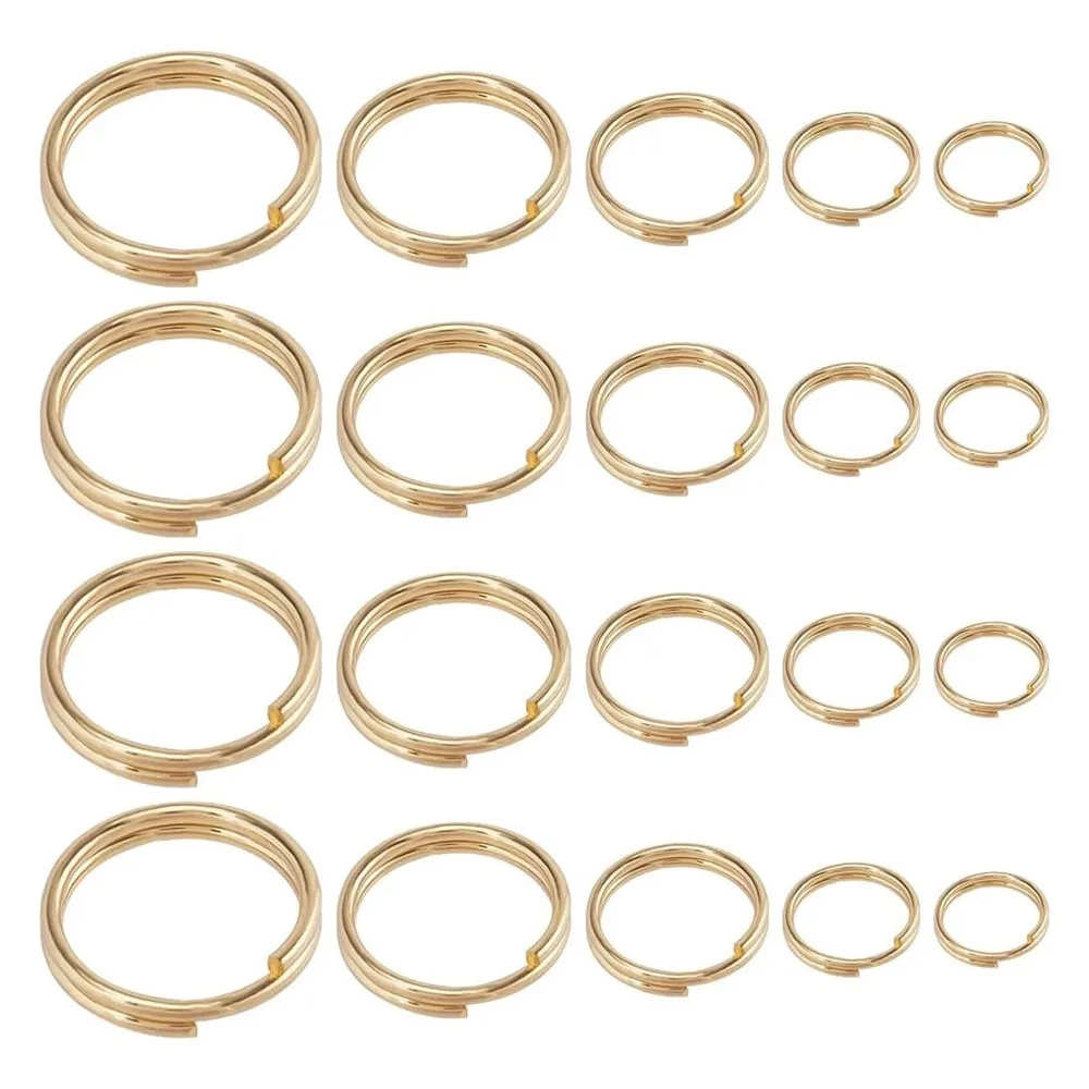 

50/100Pcs 5/6/7/8/10/12/15mm Stainless Steel Double Loop Open Jump Rings Connectors For DIY Jewelry Making Supplies Wholesale