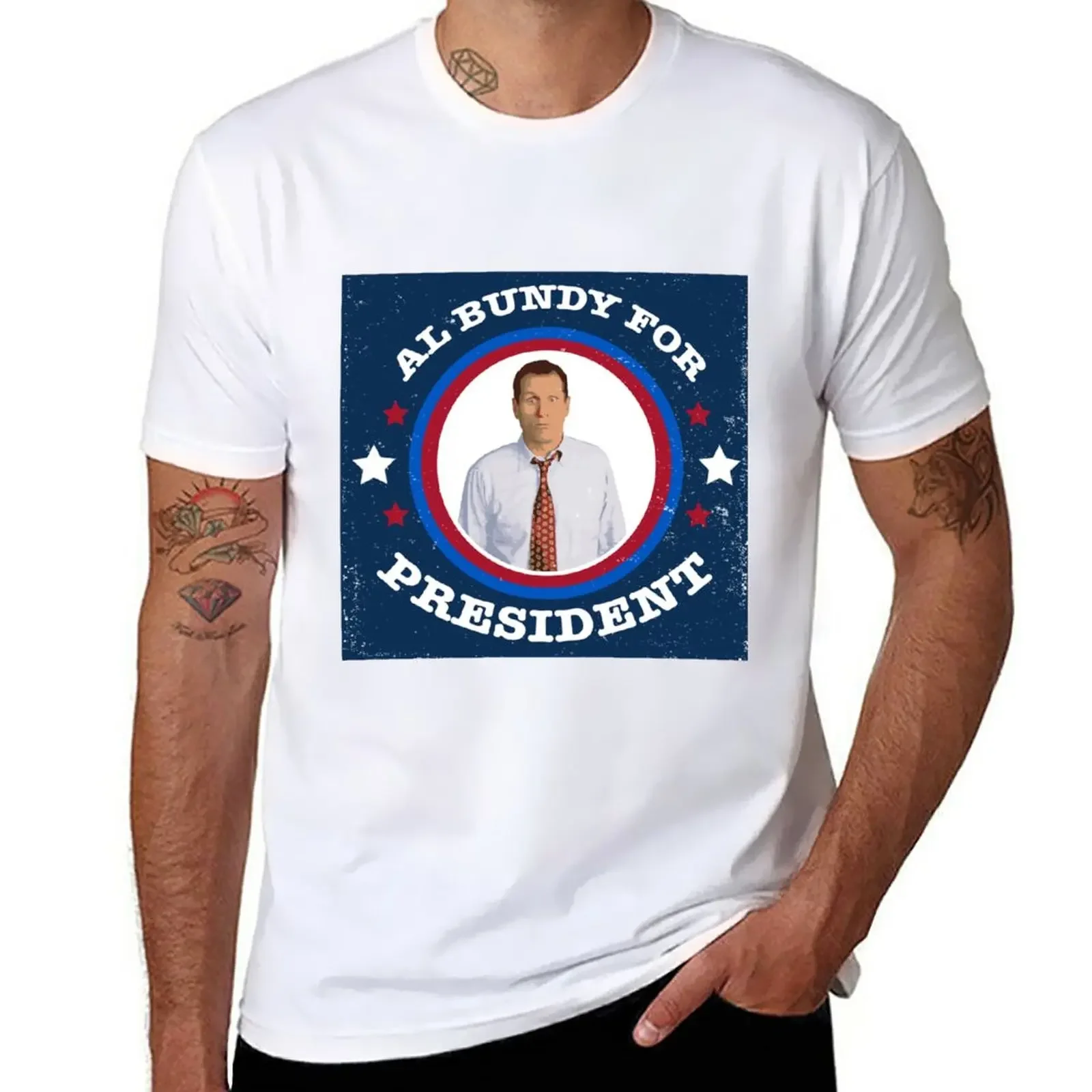 

Al Bundy для президента футболка корейская модная блузка Мужская хлопковая футболка