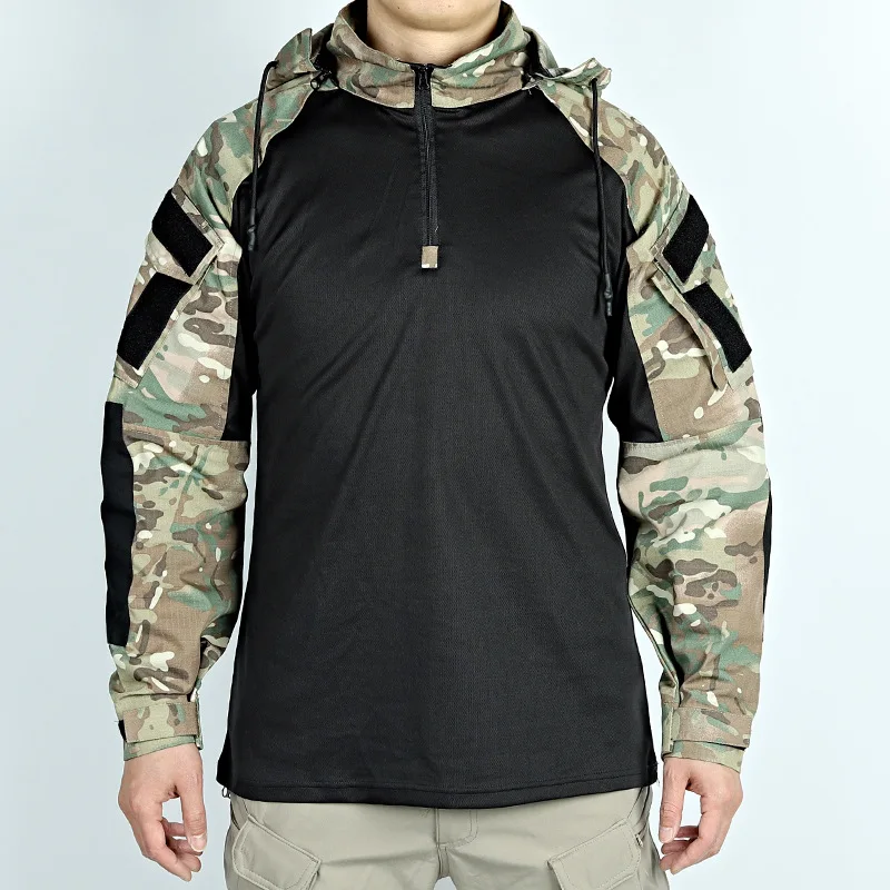CP Camouflage Multicam Military Combat T-Shirt Men Tactical Shirt Airsoft Paintball Camping Hunting Clothing Sweatshirt