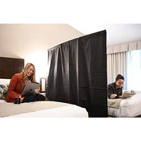 Portable Wall | 4 Pack Dark Blue  Portable Room Divider | Privacy Screen | Room Divider for Education, Clinics, Biometric Scr 1