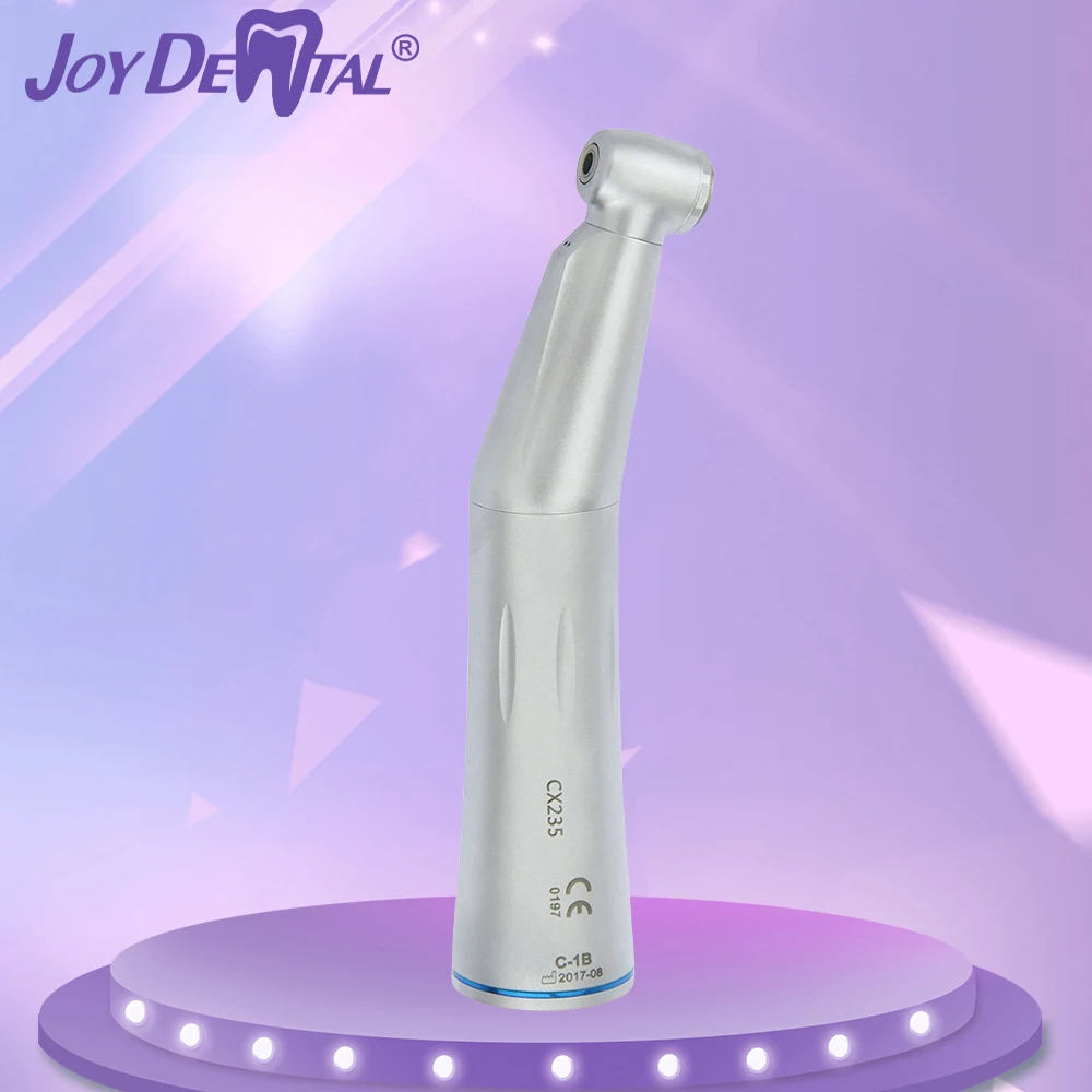 

JOY DENTAL Low Speed Contra Angle Handpiece Push Button Chuck E-Type Coupler Inner Water Channel High Temp Desinfection