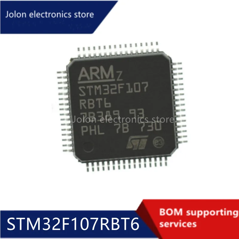 

Микроконтроллер stm32f107rbt6 stm32f107, инкапсулированный чип lqfp64, 32-битный микроконтроллер, электронные компоненты MCU