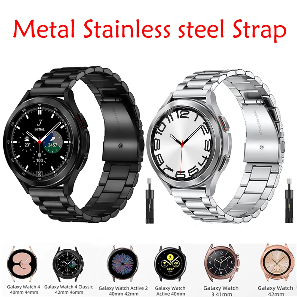 Metal Strap for Samsung Galaxy Watch 7/6/5/4 40mm 44mm Stainless thumbnail 5