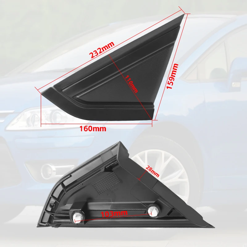 Front Mirror Cover Quarter Window Triangle Plate For Citroen C4 1.6D 2004-2010 9647011377 9647011277 door mirror cover door mirror cover replacement