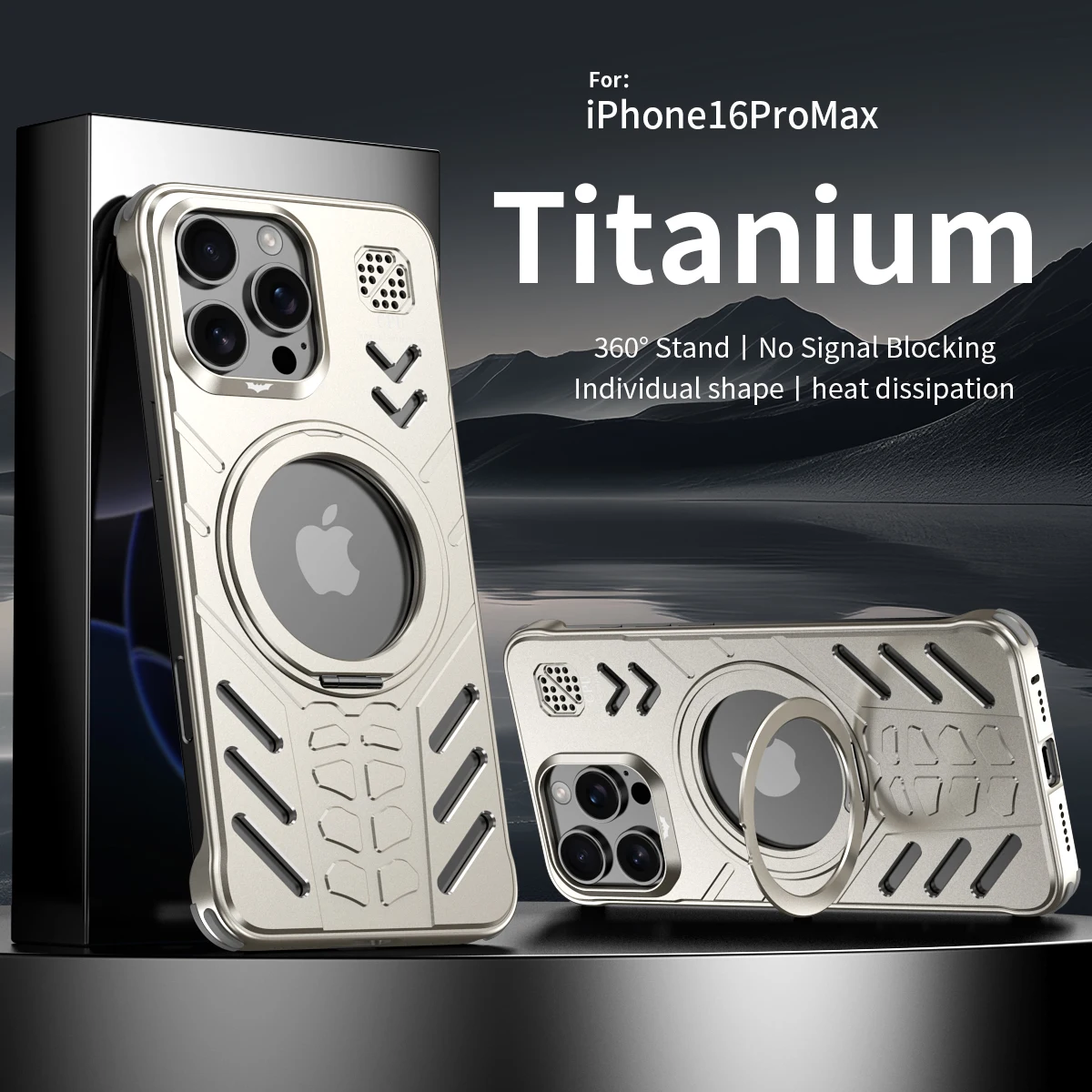 Funda Para Teléfono Compatible Con IPhone 15 Pro Max De Aleación De