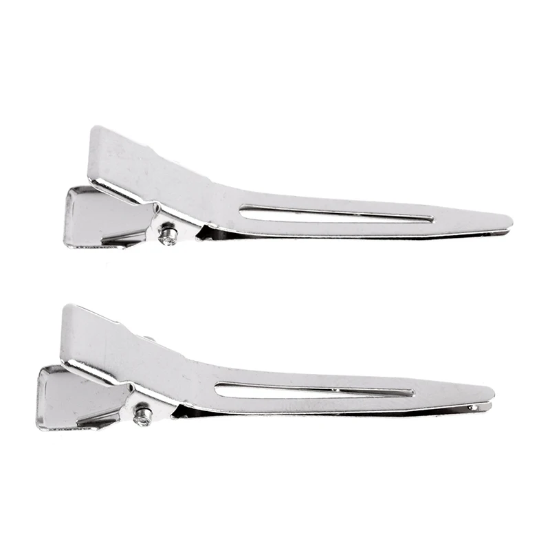 활 실버 머리핀용 DIY 헤어 클립, 모디시 플랫 메탈 싱글 프롱 악어 헤어 클립 바렛, 헤어 스타일링 도구, 10 개, 20 개, 50 개