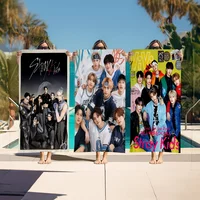 S-Stray K-Kids Kpop Big Microfiber Beach Towels Quick Dry Towel Sand Beach Towels Pool Towel For Travel Swim Pool Yoga 1