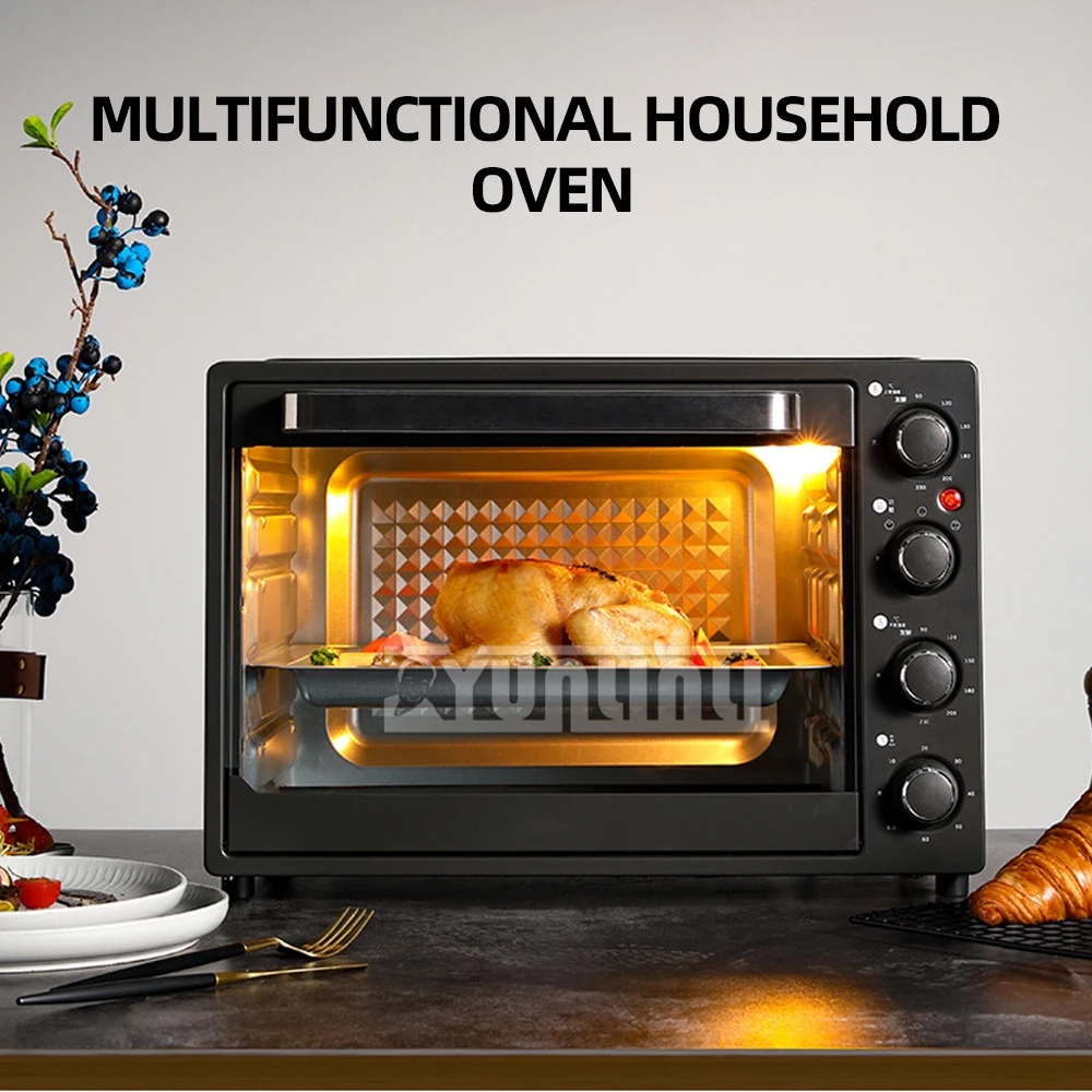 40L Electric Oven Multifunctional Large Capacity Electric Oven Household Four Layer Breakfast Machine