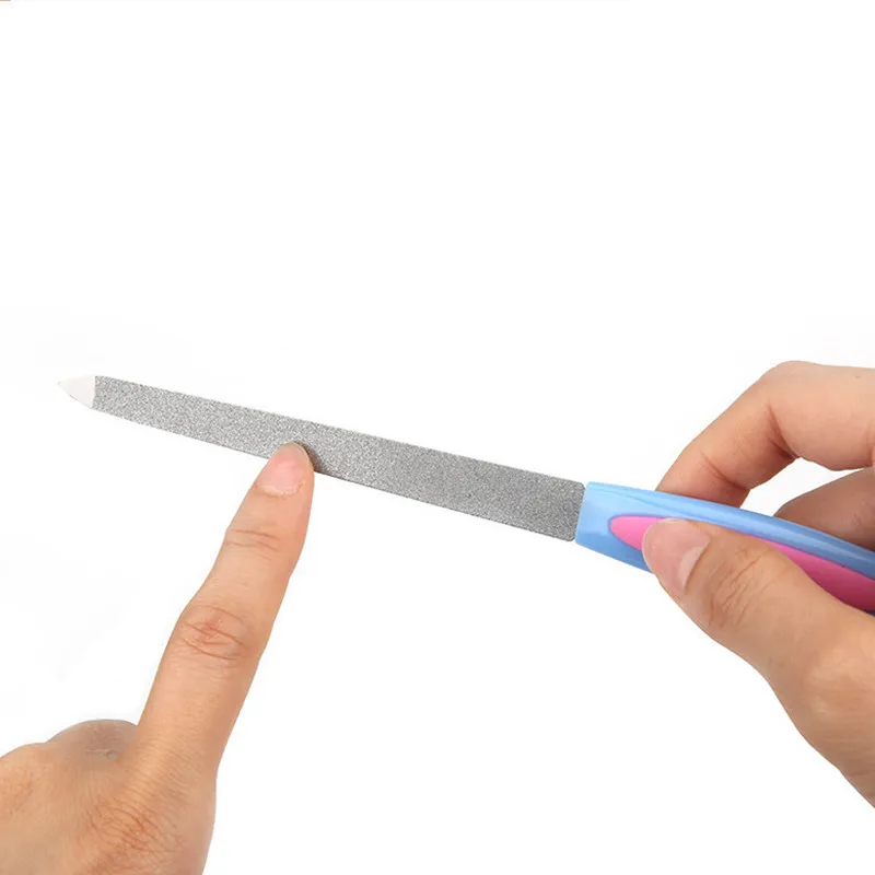 손톱 파일 각질 제거기 네일 아트 포크 큐티클 제거기 니퍼 푸셔 트리머 금속 페디큐어 손톱 관리 도구